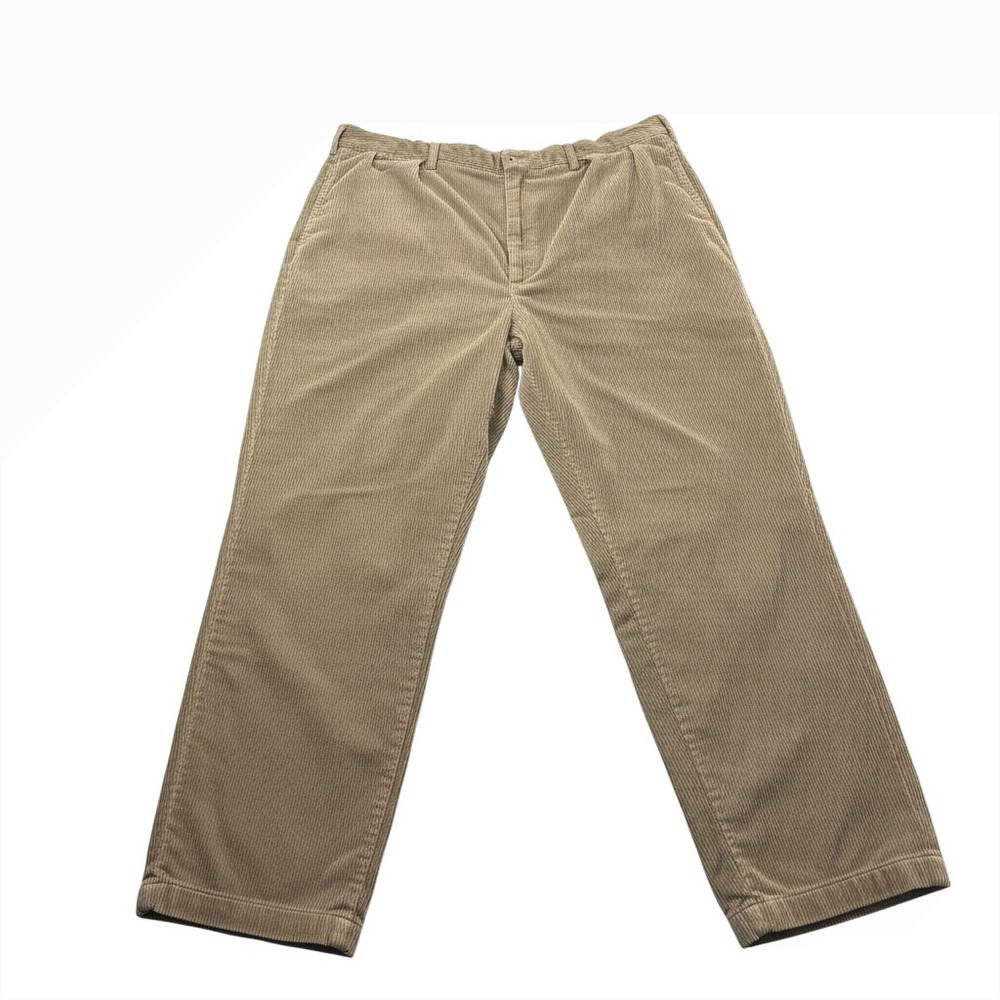 Vtg 90s Polo Ralph Lauren Andrew Corduroy Pleated Pants 40x38 Y2K Preppy
